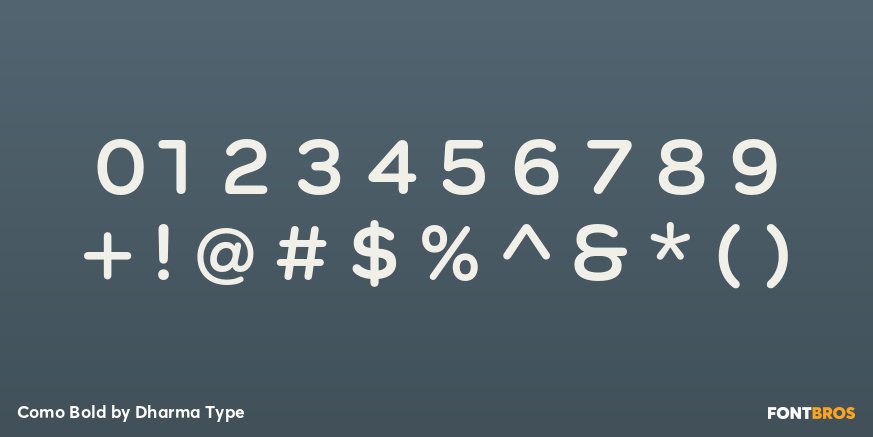 Como Bold Font Poster #4