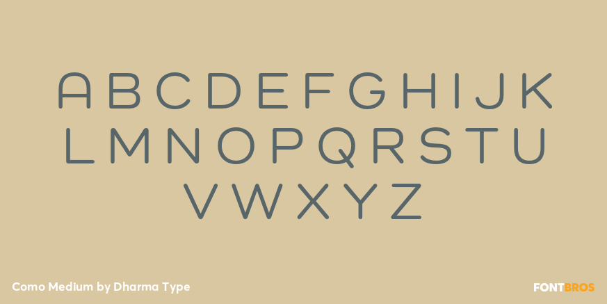 Como Medium Font Poster #2