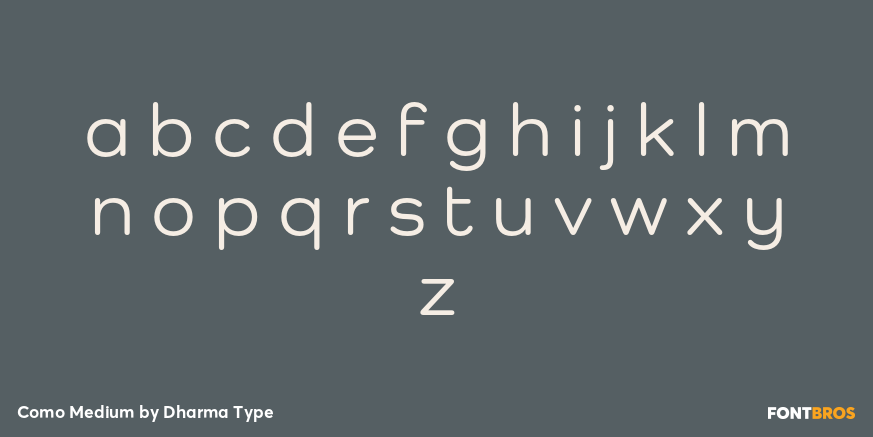 Como Medium Font Poster #3