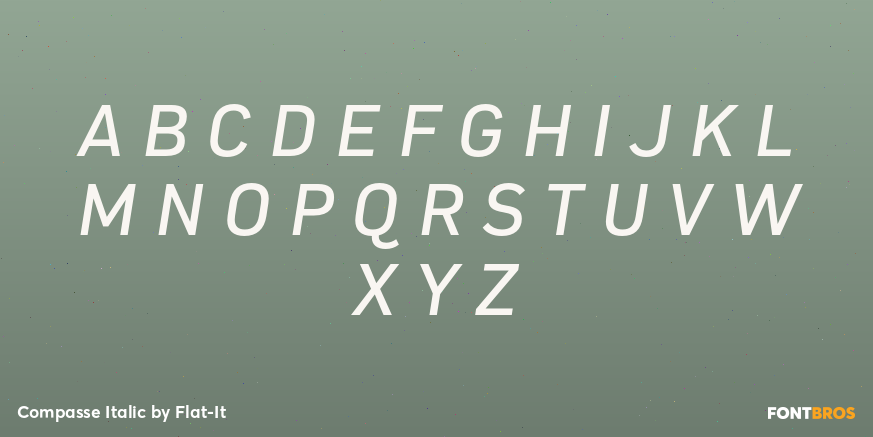 Compasse Italic Font Poster #1