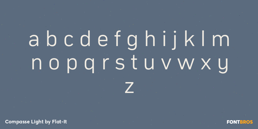 Compasse Light Font Poster #3