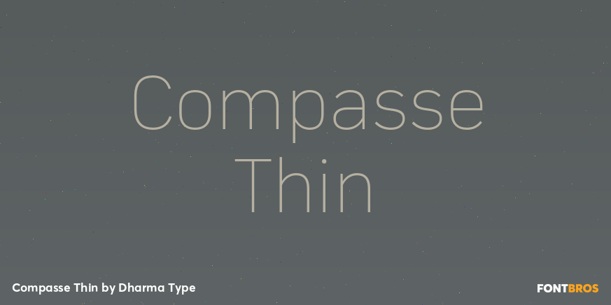 Compasse Thin Font Poster #1