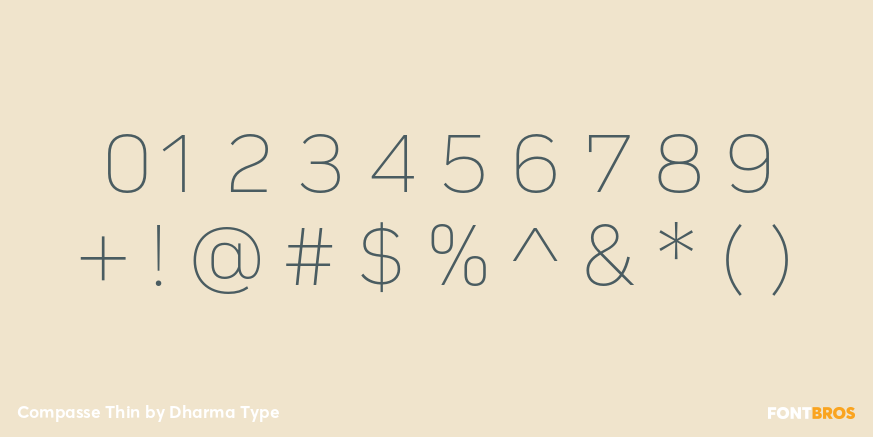 Compasse Thin Font Poster #4