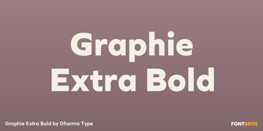 Graphie Extra Bold Font Poster #1
