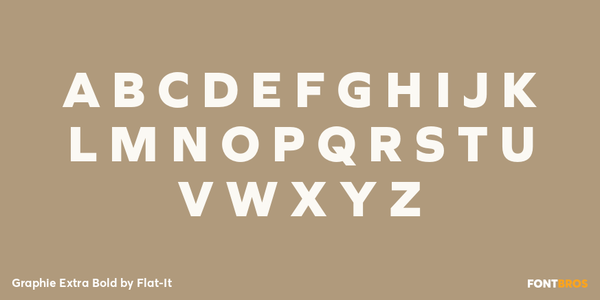 Graphie Extra Bold Font Poster #2