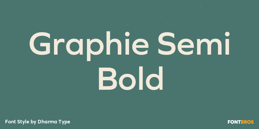 Graphie Semi Bold Font Poster #1