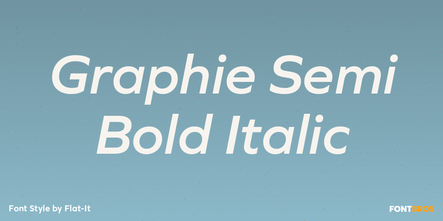 Graphie Semi Bold Italic Font Poster #1