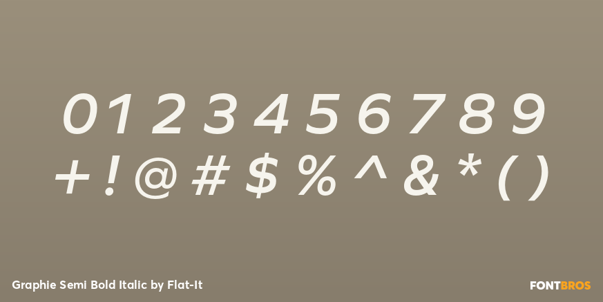 Graphie Semi Bold Italic Font Poster #1