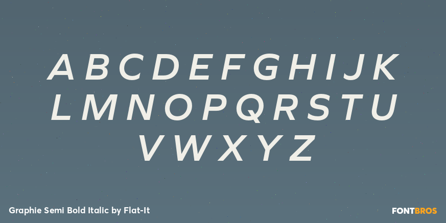 Graphie Semi Bold Italic Font Poster #1