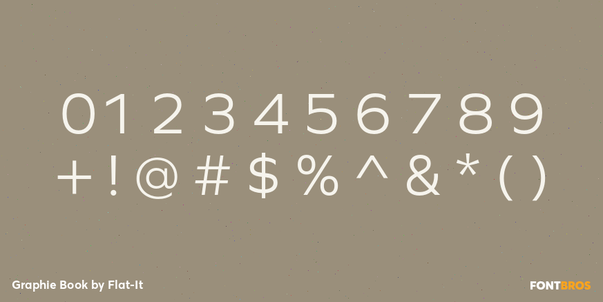 Graphie Book Font Poster #1
