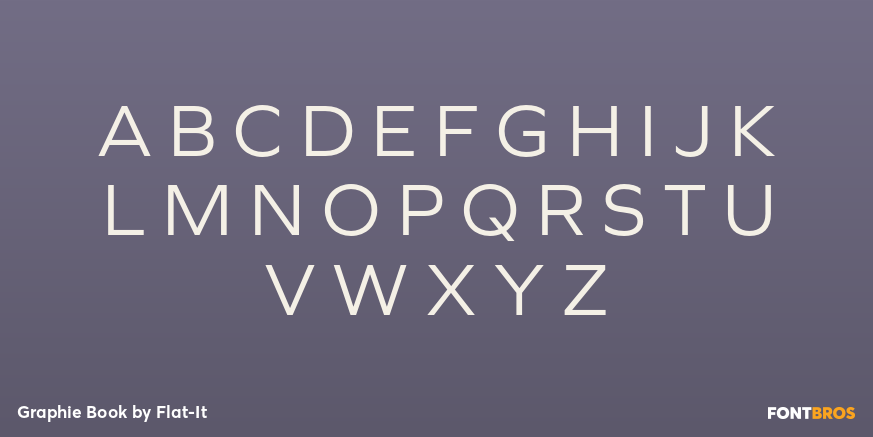 Graphie Book Font Poster #1