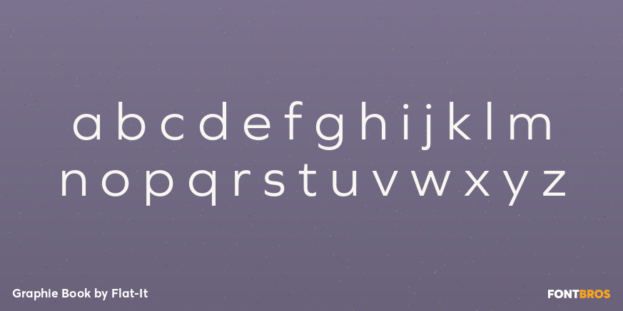 Graphie Book Font Poster #1