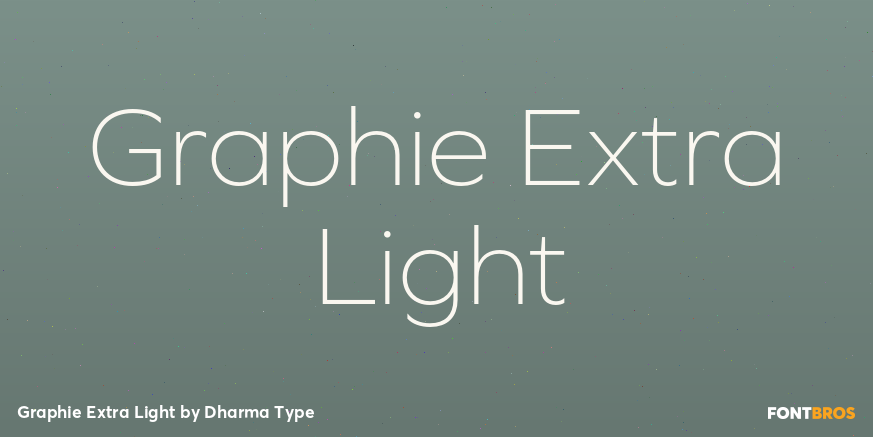 Graphie Extra Light Font Poster #1