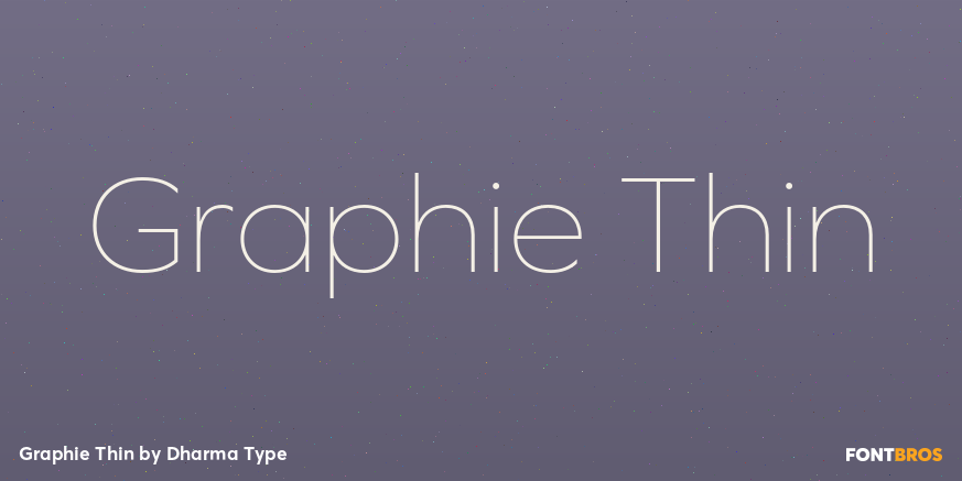 Graphie Thin Font Poster #1