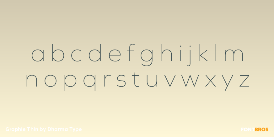 Graphie Thin Font Poster #3