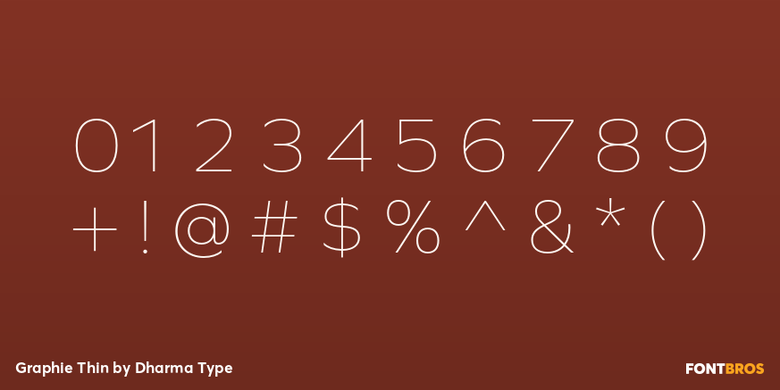 Graphie Thin Font Poster #4