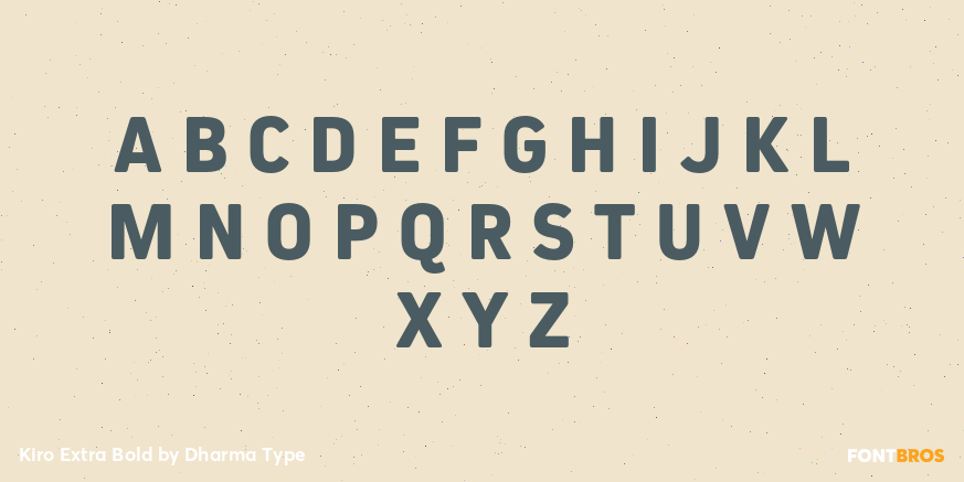 Kiro Extra Bold Font Poster #2