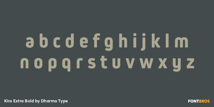 Kiro Extra Bold Font Poster #3