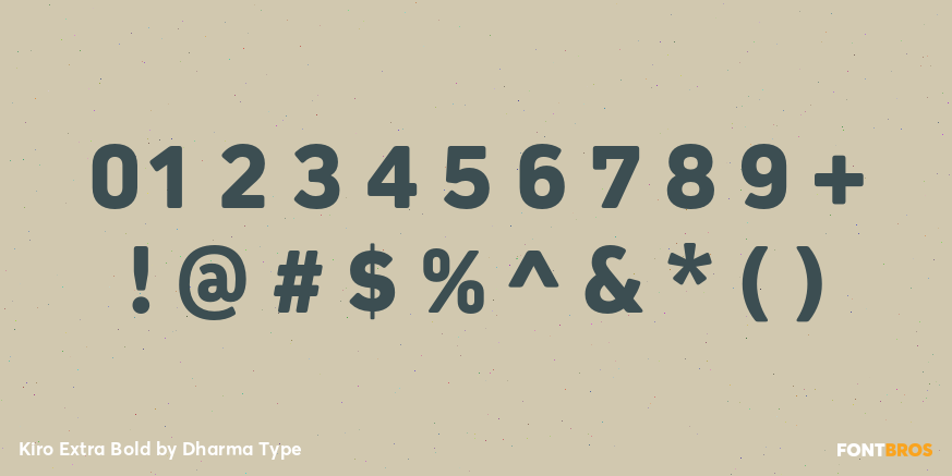 Kiro Extra Bold Font Poster #4