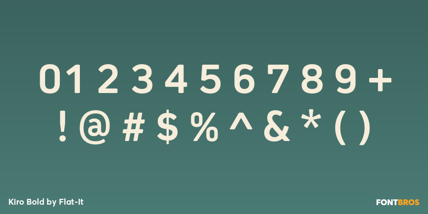 Kiro Bold Font Poster #4