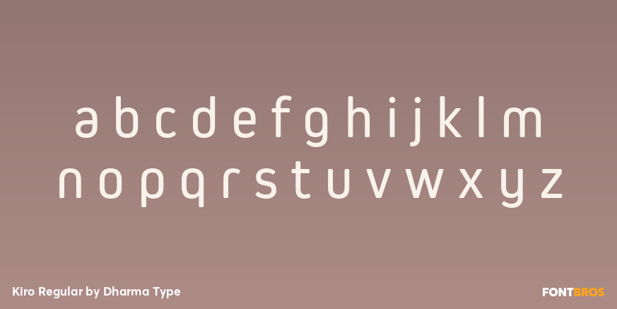 Kiro Regular Font Poster #3