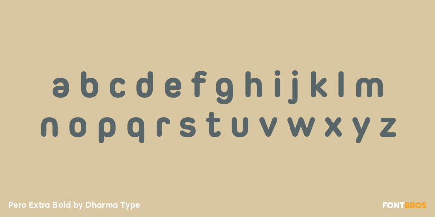 Pero Extra Bold Font Poster #3