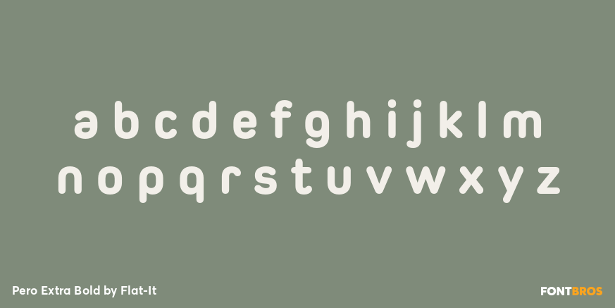 Pero Extra Bold Font Poster #1