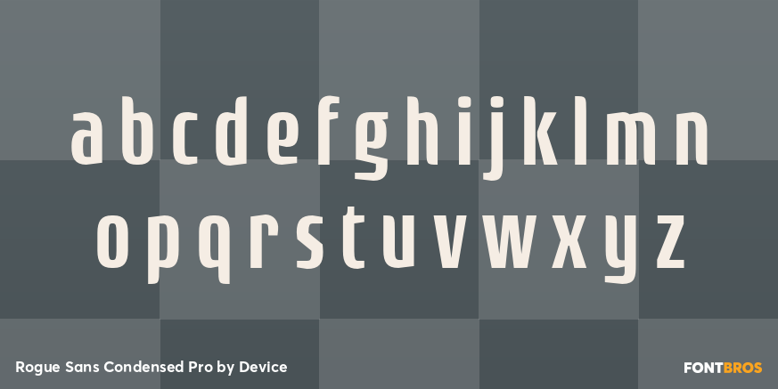 Rogue Sans Condensed Pro Font Poster #1