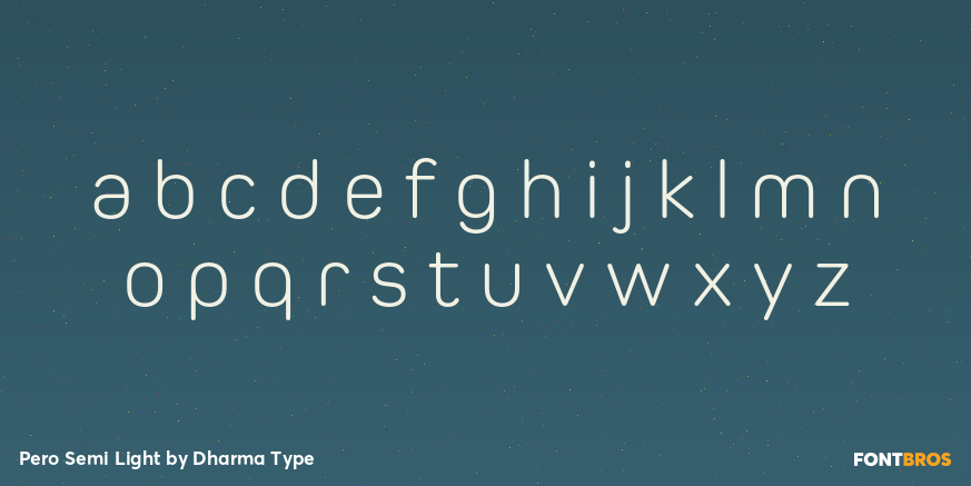 Pero Semi Light Font Poster #3