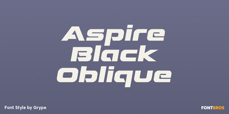 Aspire Black Oblique Poster
