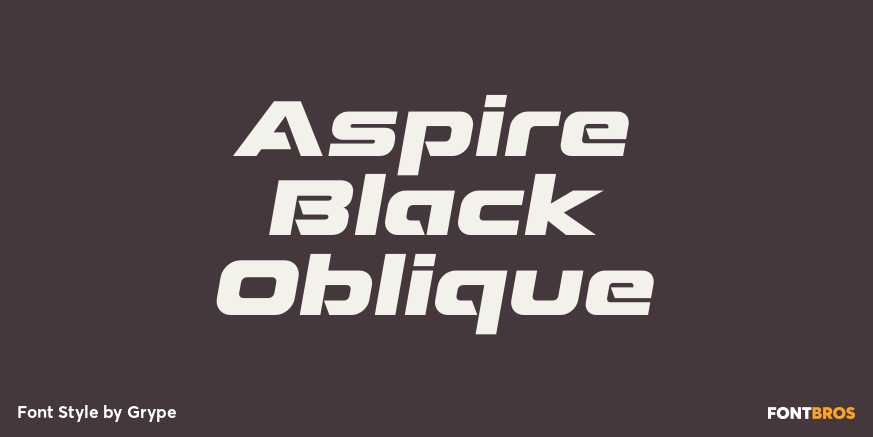 Aspire Black Oblique Poster