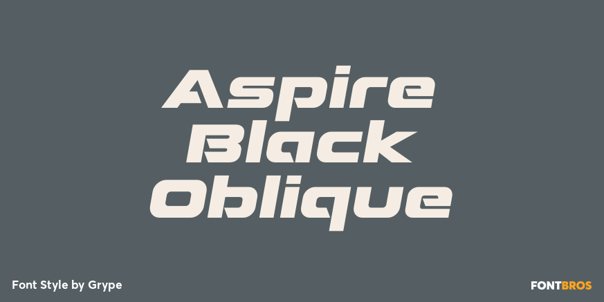 Aspire Black Oblique Poster