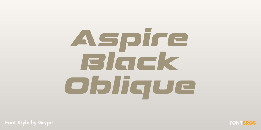 Aspire Black Oblique Poster