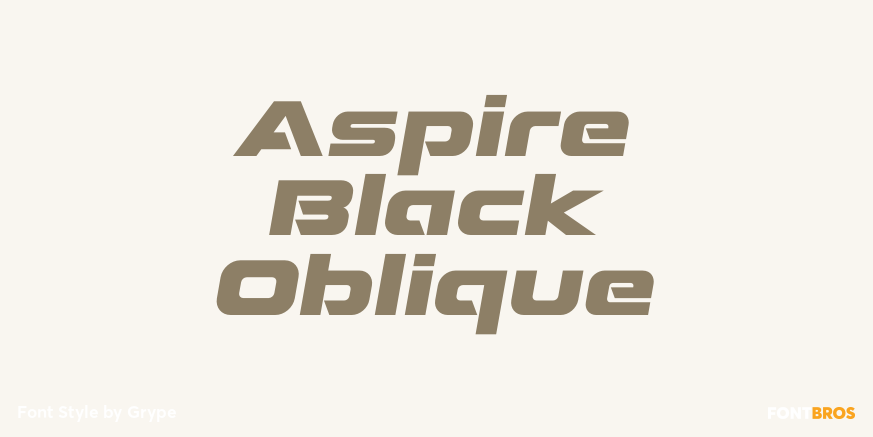 Aspire Black Oblique Poster