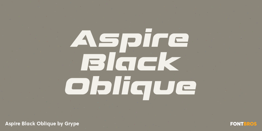 Aspire Black Oblique Poster