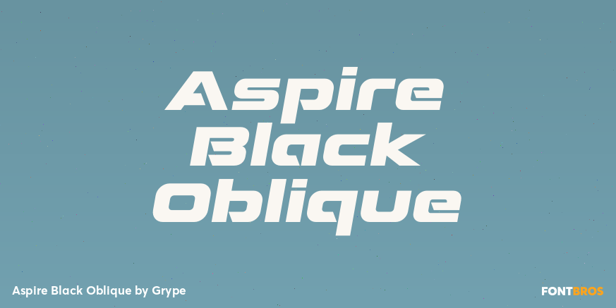 Aspire Black Oblique Poster