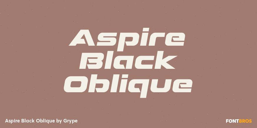 Aspire Black Oblique Poster