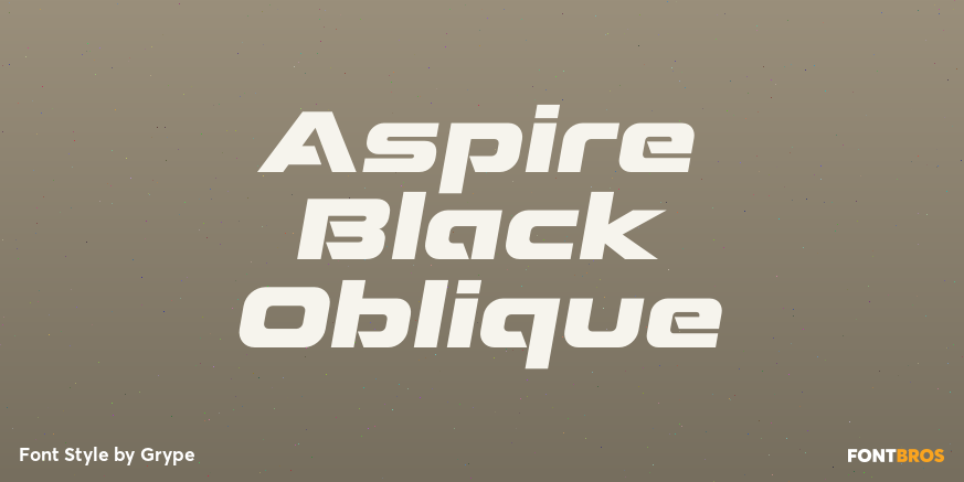 Aspire Black Oblique Poster