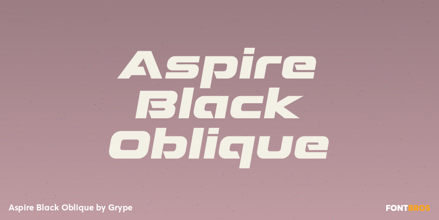 Aspire Black Oblique Poster