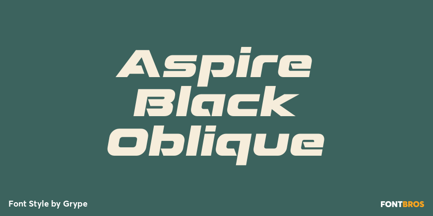 Aspire Black Oblique Poster