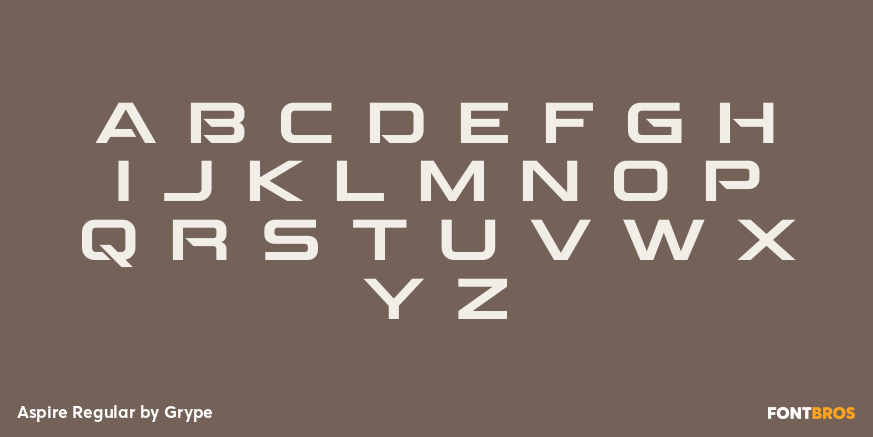 Aspire Regular Font Poster #2