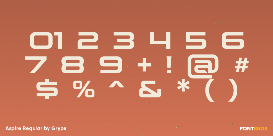 Aspire Regular Font Poster #4