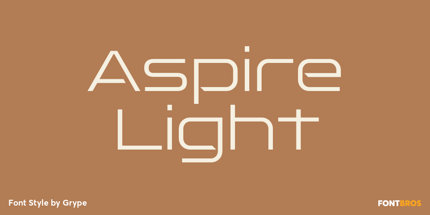 Aspire Light Font Poster #1