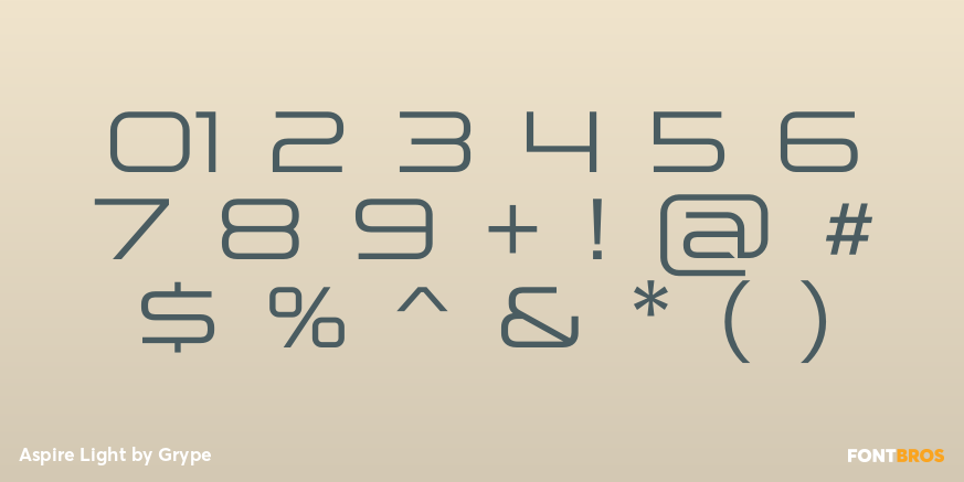 Aspire Light Font Poster #4