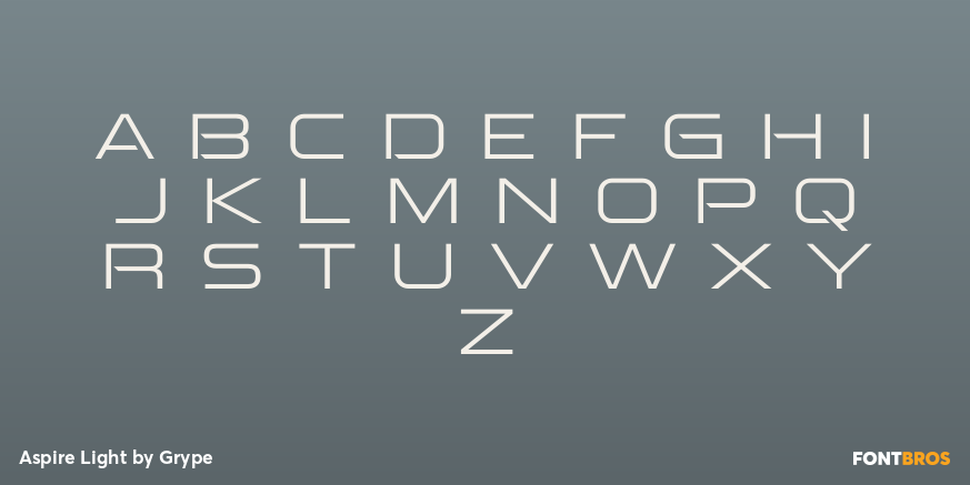 Aspire Light Font Poster #1