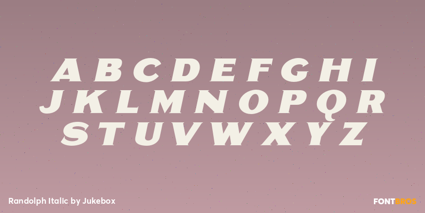 Randolph Italic Font Poster #1