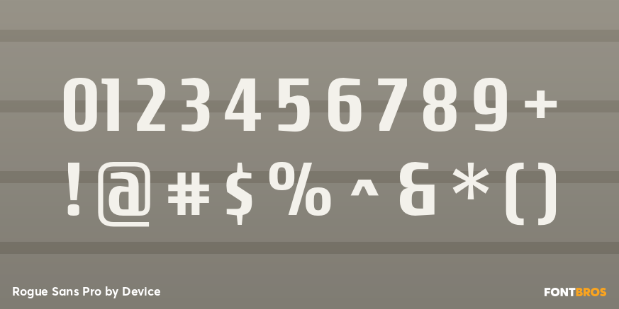 Rogue Sans Pro Font Poster #1