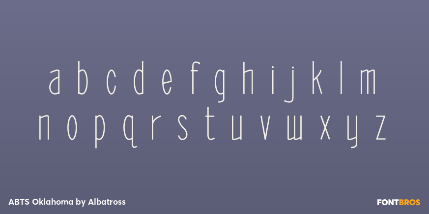 ABTS Oklahoma Font Poster #3