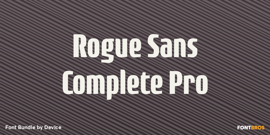 Rogue Sans Complete Pro Font Poster #1