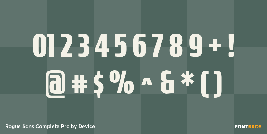 Rogue Sans Complete Pro Font Poster #1